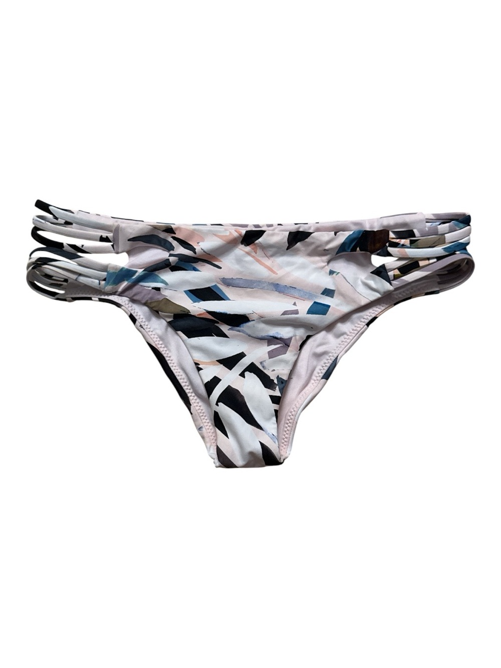 O’Neill Women’s Multi-Color Strappy Cheeky Bikini Bottom Size Small